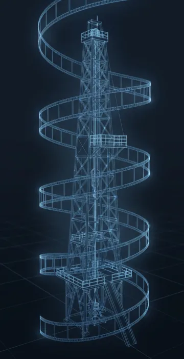 Best Oil Rig Movies – Ranked for Accuracy - 3D Wireframe Animation