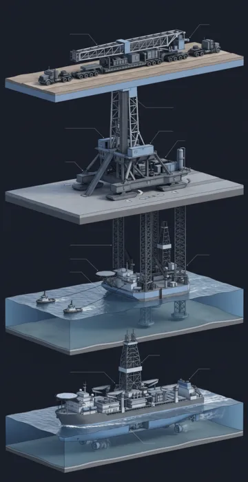 Can Oil Rigs Move? – How Rigs Travel From Well to Well - 3D Cutaway Animation