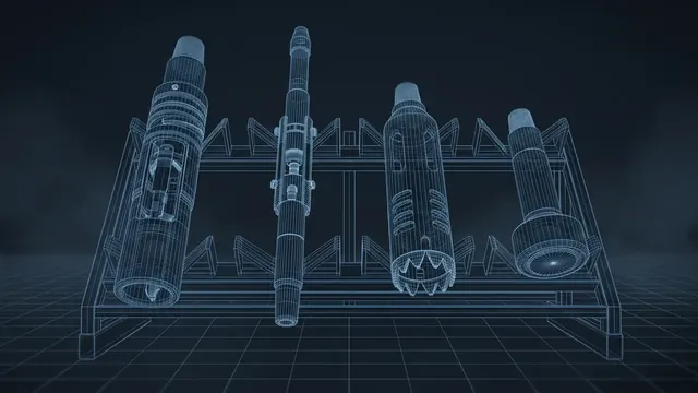 Fishing Operations – Recovering Junk and Lost Tools Downhole - 3D Wireframe Animation