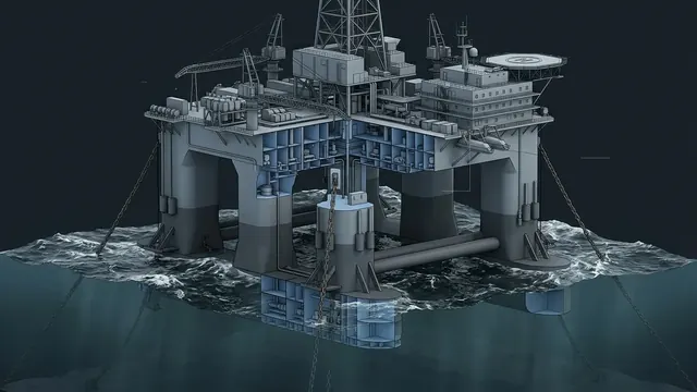 How Do Semisubmersible Rigs Stay in Place? - 3D Cutaway Animation
