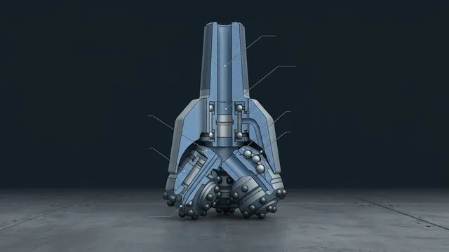 How Does a Tricone Bit Work? - 3D Cutaway Animation