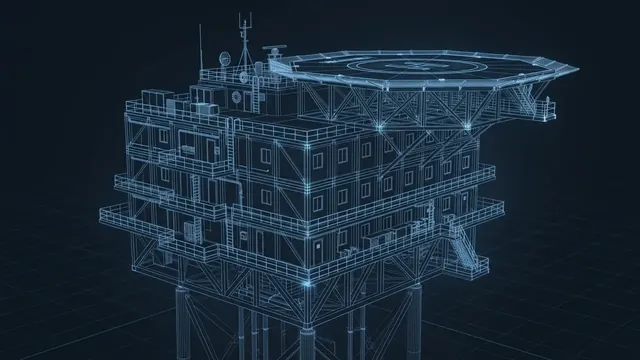 Life on an Oil Rig – What a Hitch Is Really Like - 3D Wireframe Animation