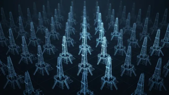 What Is the Rig Count? – Why the Industry Watches It - 3D Wireframe Animation