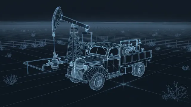 When Was Hydraulic Fracturing Invented? - 3D Wireframe Animation