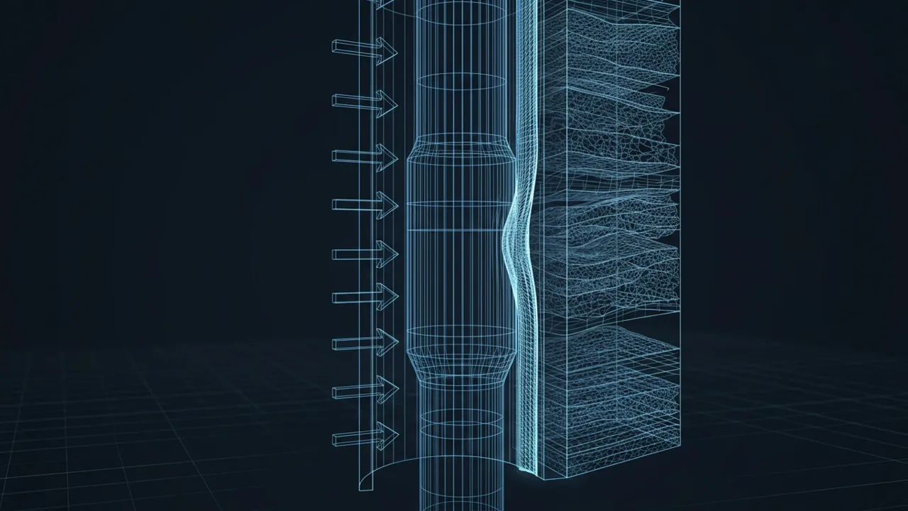 Differential Sticking – Causes and How to Free the Pipe - 3D Wireframe Animation