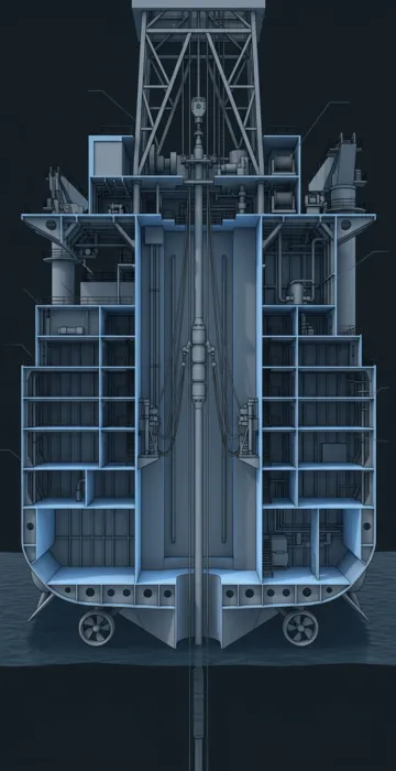 Drillships – How a Ship Drills a Well Miles Below the Sea - 3D Cutaway Animation
