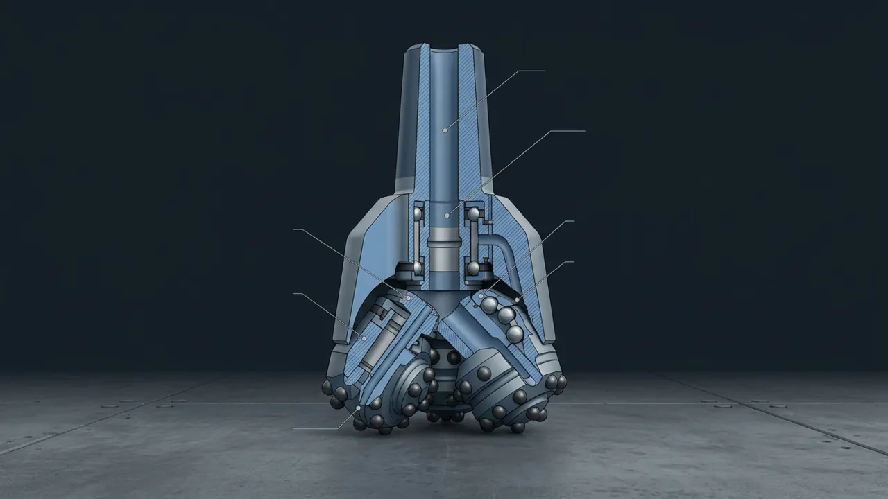 How Does a Tricone Bit Work? - 3D Cutaway Animation