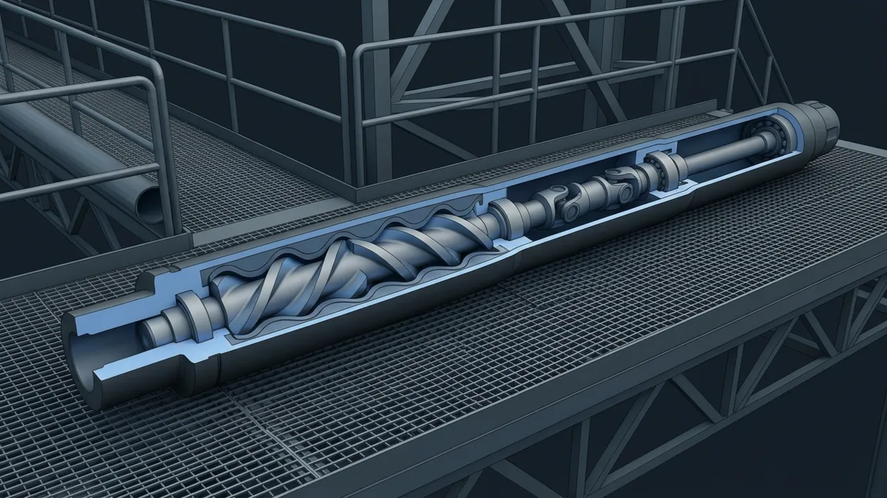 Mud Motors – How Downhole Motors Turn and Steer the Bit - 3D Cutaway Animation