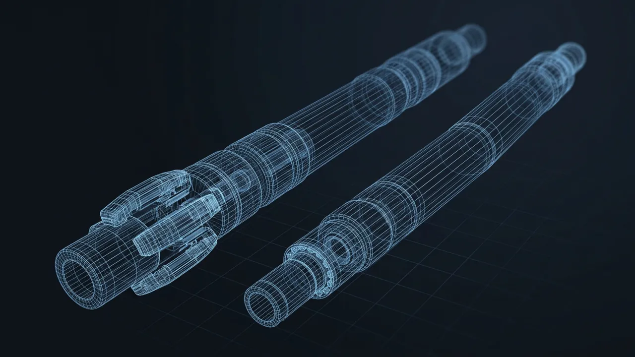 Rotary Steerable vs. Mud Motor – Which Steers Better? - 3D Wireframe Animation
