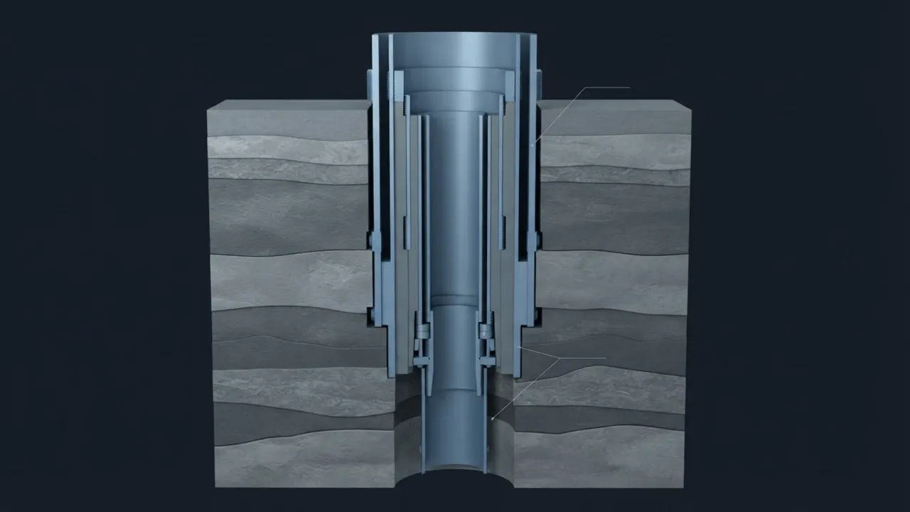 Types of Casing – Conductor, Surface, Intermediate and Production - 3D Cutaway Animation