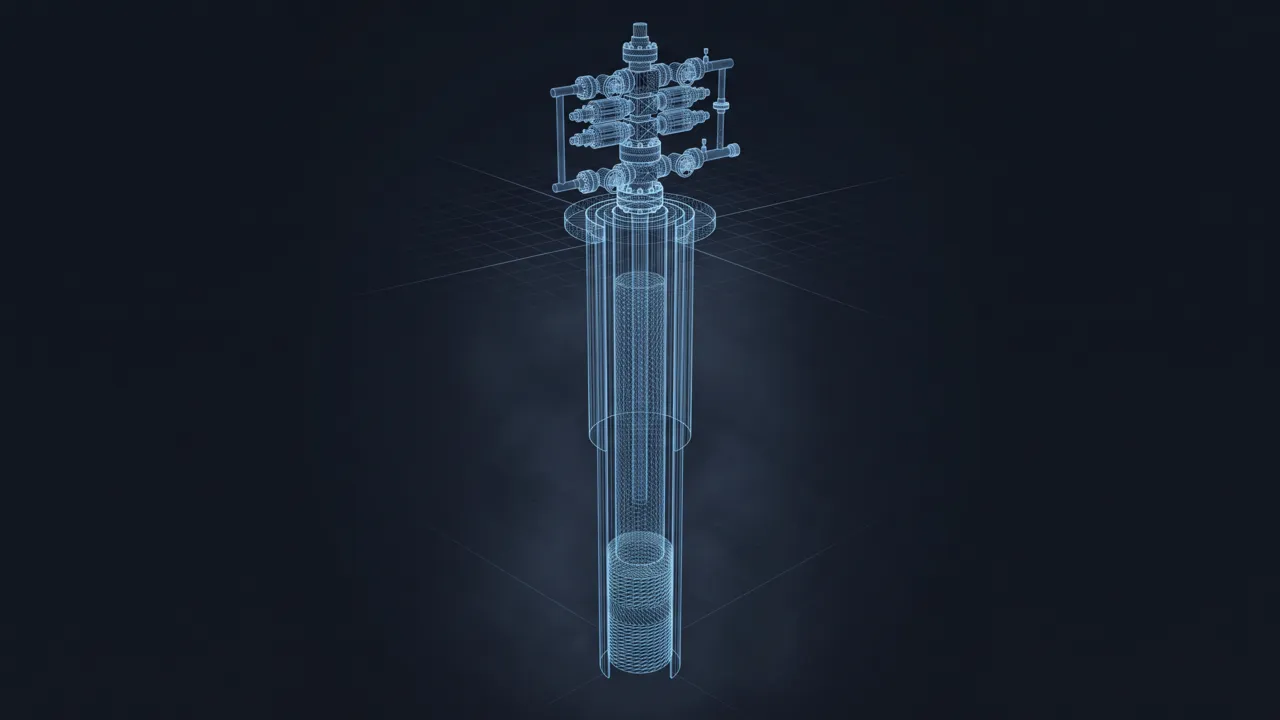Well Control Basics – Primary, Secondary and Tertiary Barriers - 3D Wireframe Animation