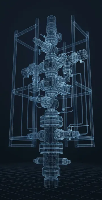What Is a Subsea Tree? - 3D Wireframe Animation