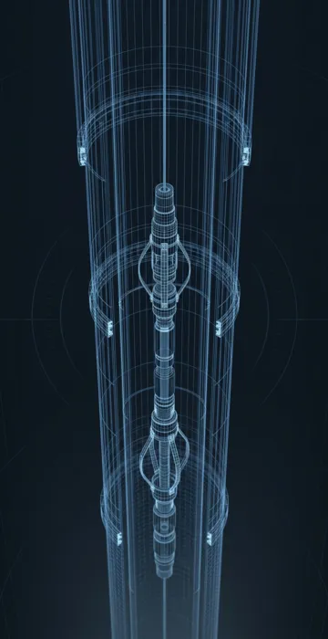 What Is Wireline? – Wireline Services in Oil and Gas - 3D Wireframe Animation