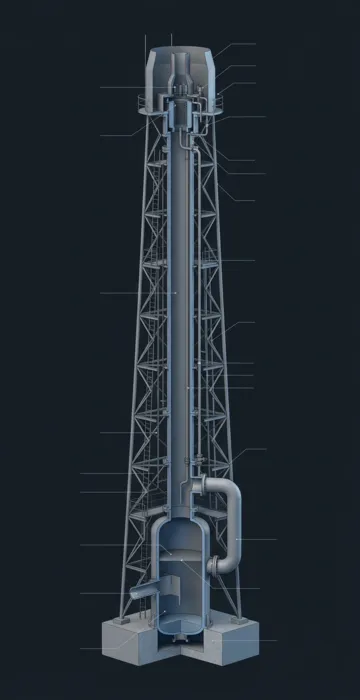 Why Do Oil Rigs Have a Flame on Top? – Gas Flaring Explained - 3D Cutaway Animation